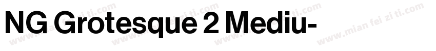 NG Grotesque 2 Mediu字体转换
